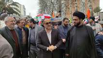 شرکت مدیرکل بنیاد شهید و امور ایثارگران مازندران در راهپیمایی ۲۲ بهمن در ساری