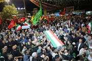 مراسم شب وداع جانباز شهید حاج احمد ذوالفقار خمیران با حضور مدیرکل بنیاد مازندران در ساری