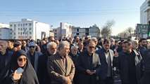 حضور مدیرکل بنیاد شهید و امور ایثارگران مازندران در مراسم تشییع دو پیکر مطهر شهید حملات صهیونی آمریکایی در آمل