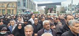 مراسم تشییع پیکر معزز شهیدان معزز محسن سلیمانی و نورعلی حسن زاده خطیر با حضور مدیرکل بنیاد مازندران در قائم شهر