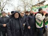 پیکر مطهر سرباز شهید سیدعلی احمدنژاد با حضور مدیرکل بنیاد مازندران در ساری تشییع شد