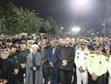 مراسم شب وداع شهید اقتدار ناخدا دوم امیرحسین سلیم‌زاده با حضور مدیرکل بنیاد مازندران در میاندورود